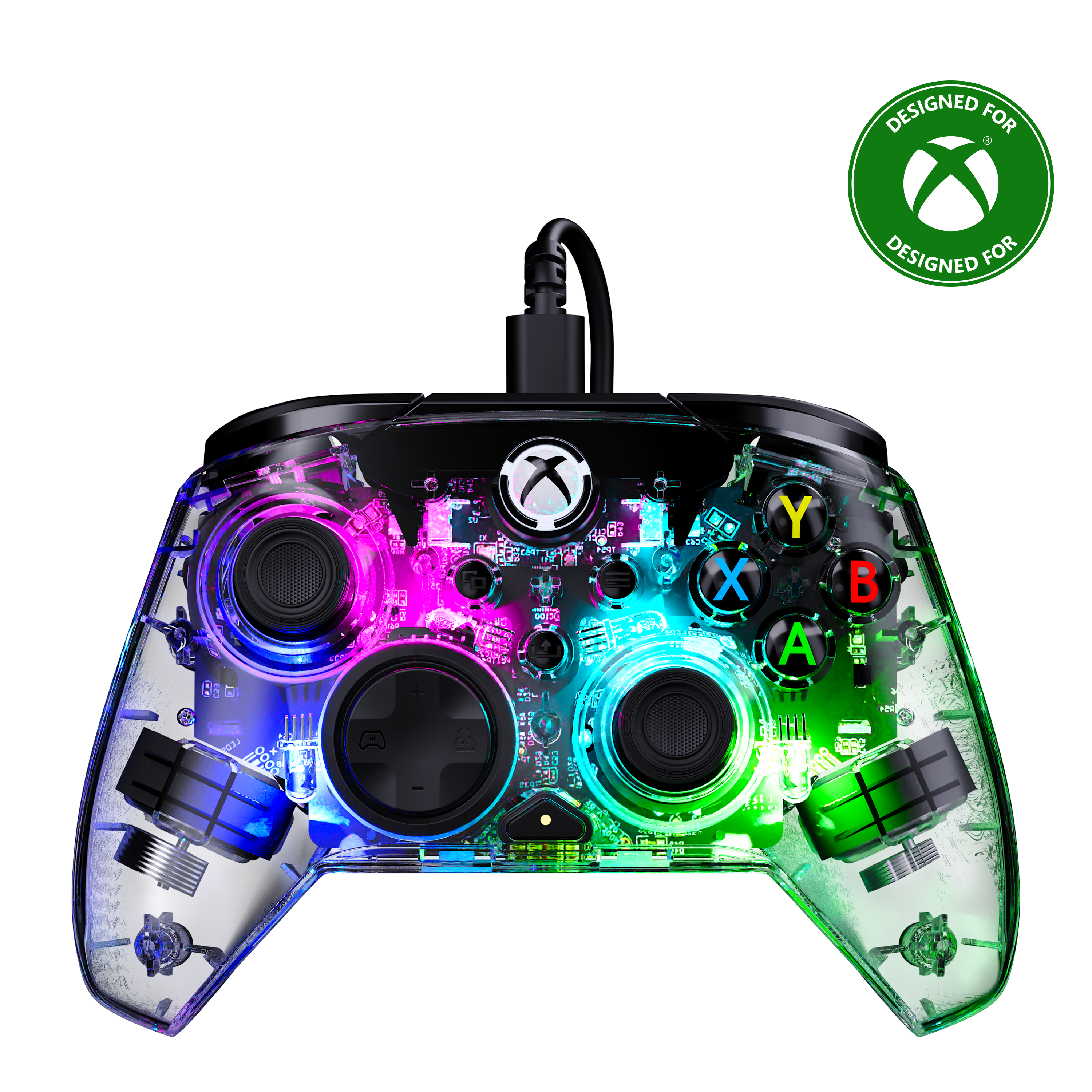 Turtle Beach - Afterglow™ Wired RGB Gaming Controller - Clear