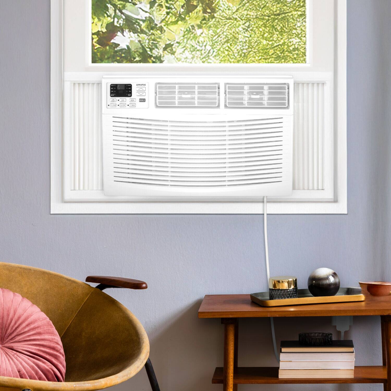 Alt View 24. Amana - 1,000 Sq. Ft. 18,000  230V  Window Air Conditioner - White.