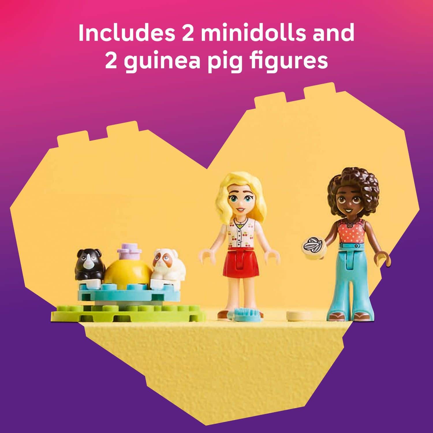 Includes 2 minidolls and 2 guinea pig figures.
