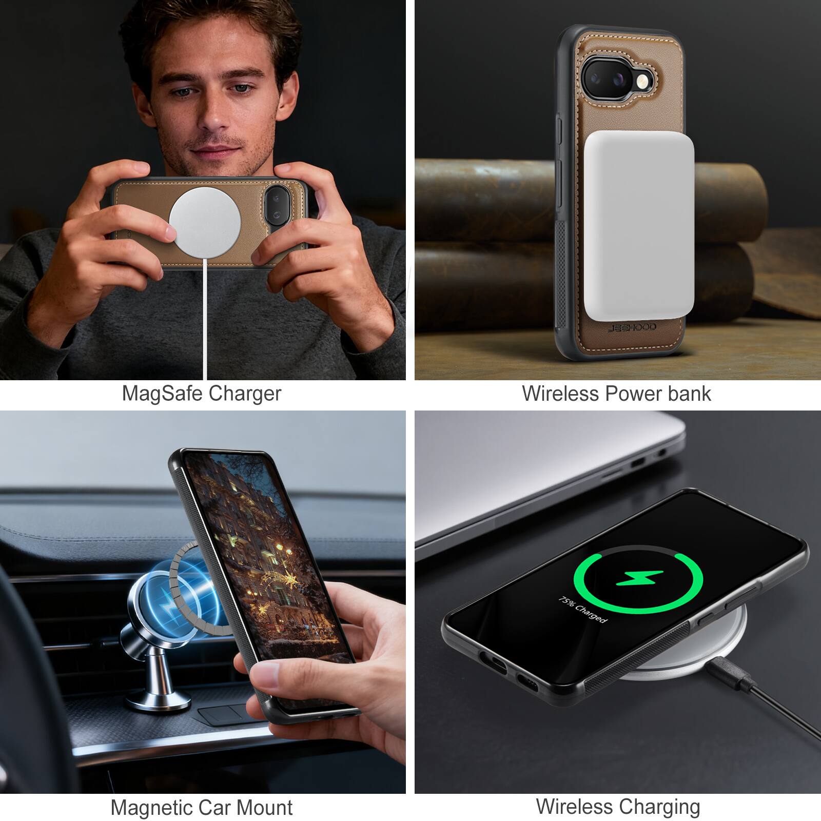 Dteck Magnetic Case For Google Pixel 10a Detachable Wallet Card
