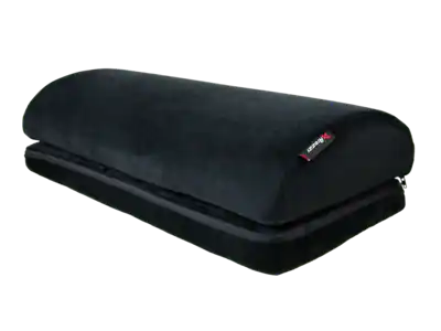 Front. Arozzi - Velvet Memory Foam Footrest - Black.