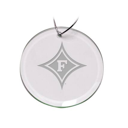 Front. Jardine - Furman Paladins 3'' Glass Round Ornament - Multicolor.