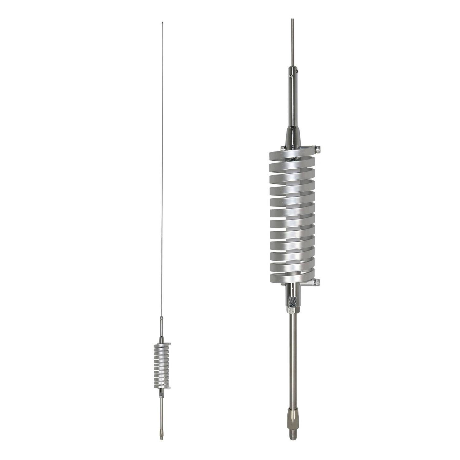Angle. Browning - 15,000-Watt High-Performance 25-30 MHz Broad-Band Flat-Coil CB Antenna, 63" Tall - Stainless Steel.