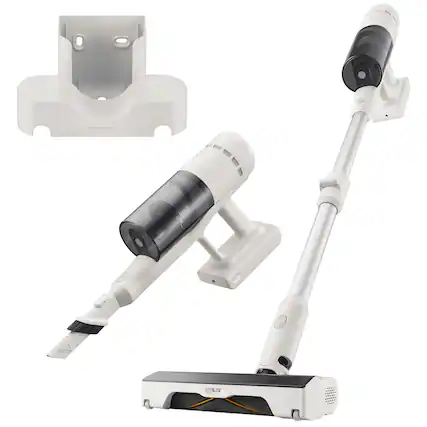 Front. Roborock - Roborock H60 Cordless Vacuum Cleaner, 115AW Suction Power, 60-Min Runtime, HEPA Filtration - White.