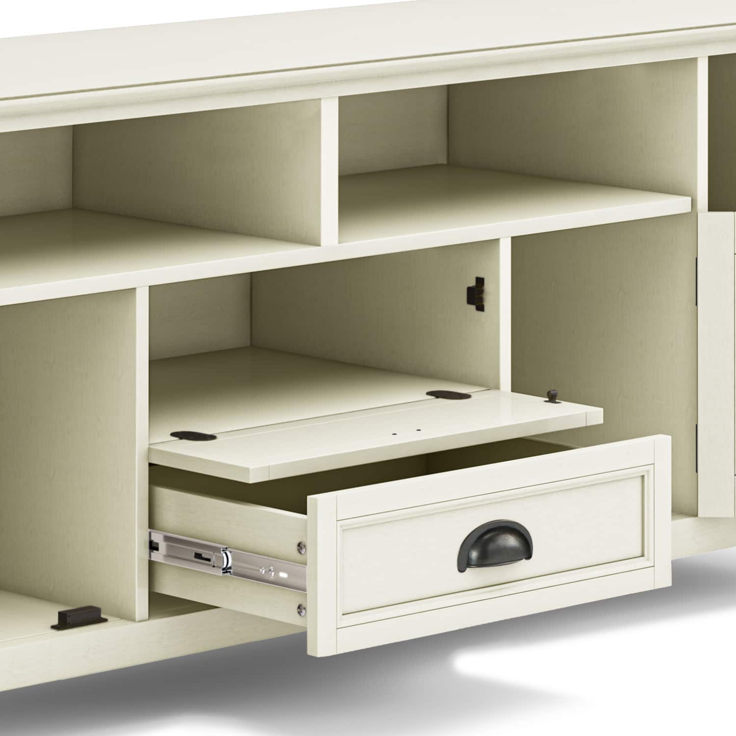 Alt View 11. Simpli Home - Cosmopolitan SOLID WOOD 72 inch Wide TV Media Stand in Light Golden Brown For TVs up to 80 inches - Light Golden Brown.