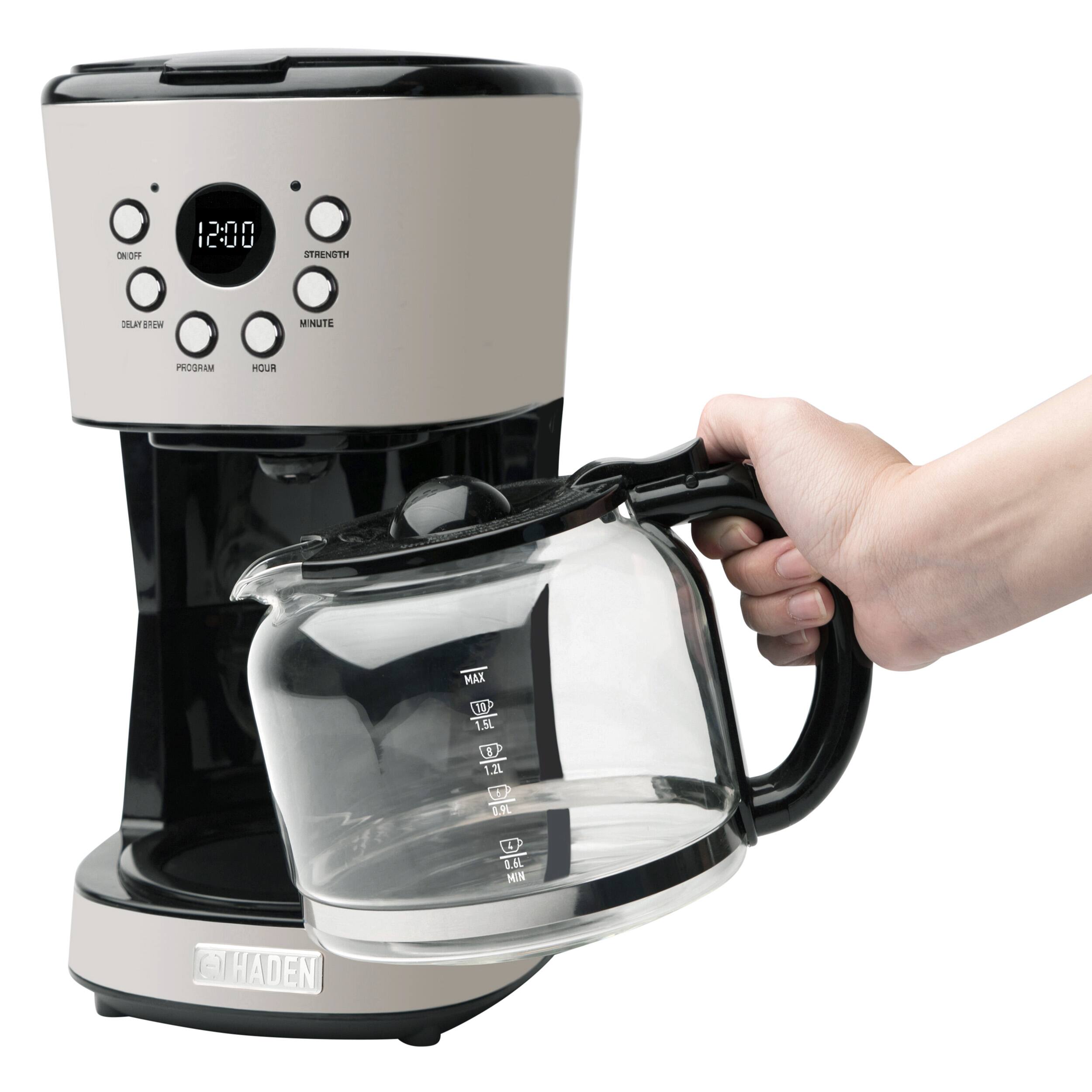 Alt View 12. Haden - 12-Cup Programmable Coffee Maker with Strength Control and Timer - Putty.
