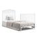 Alt View 15. Graco - Stella 4-in-1 Convertible Mini Crib - White.