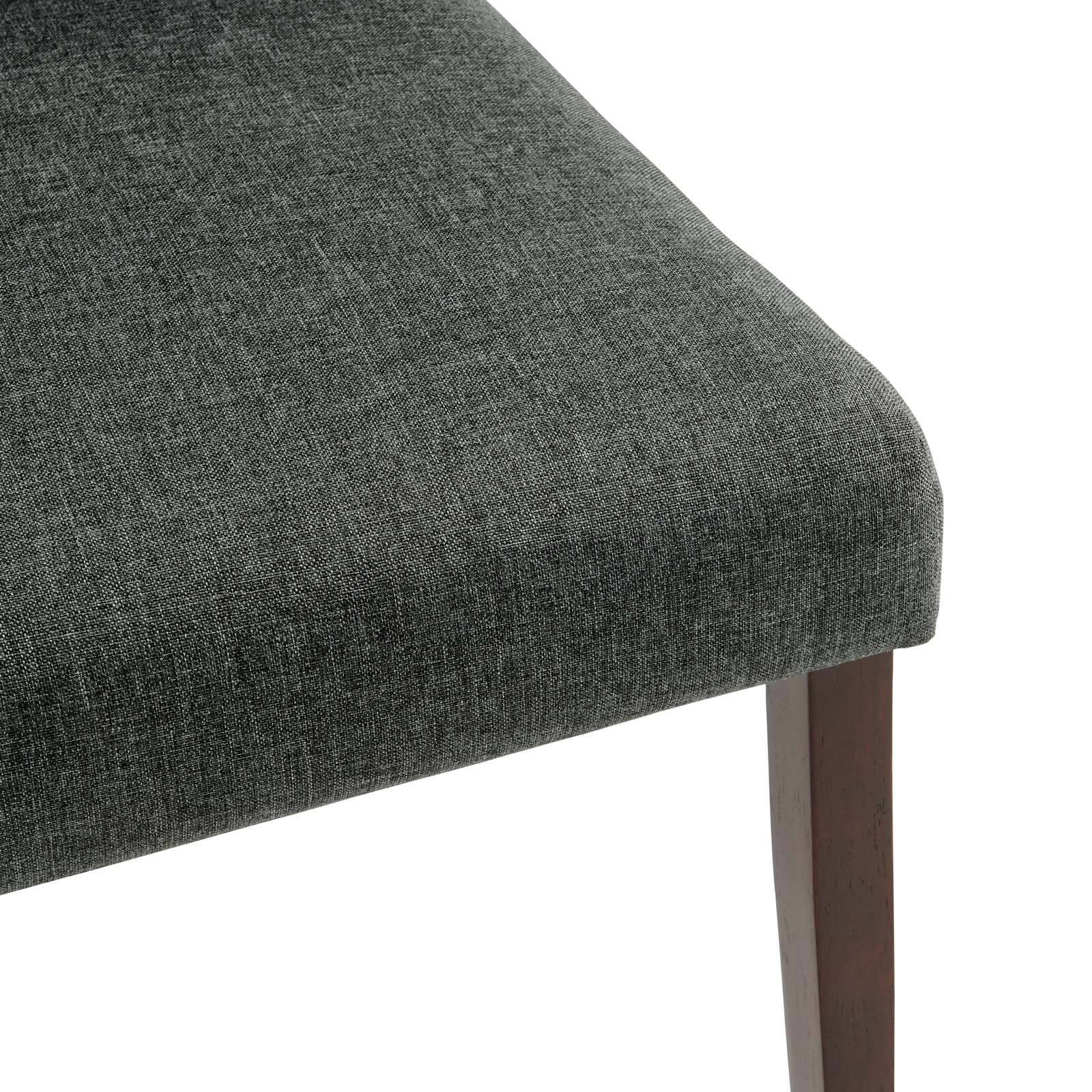 Alt View 4. Modway - Prosper Upholstered Fabric Dining Side Chair Set of 2 by Modway - Gray.