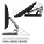 Advanced Ergonomics Dual-Hinge Design