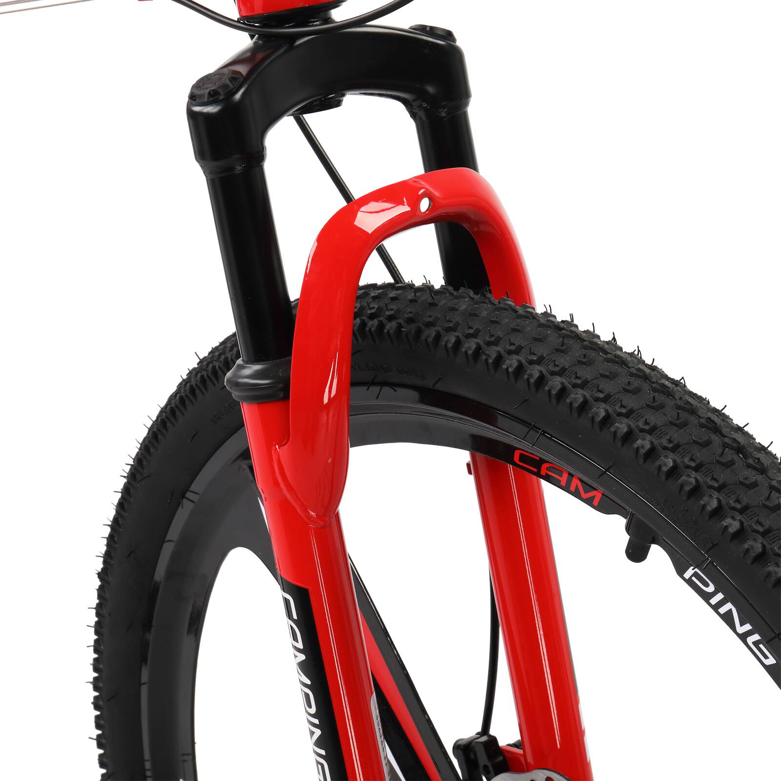 Alt View 1. Winado - 26" Folding Bike Full Suspension Mountain Bike 21 Speed Mens/Womens High Carbon Steel Frame,Suspension Fork - RED.