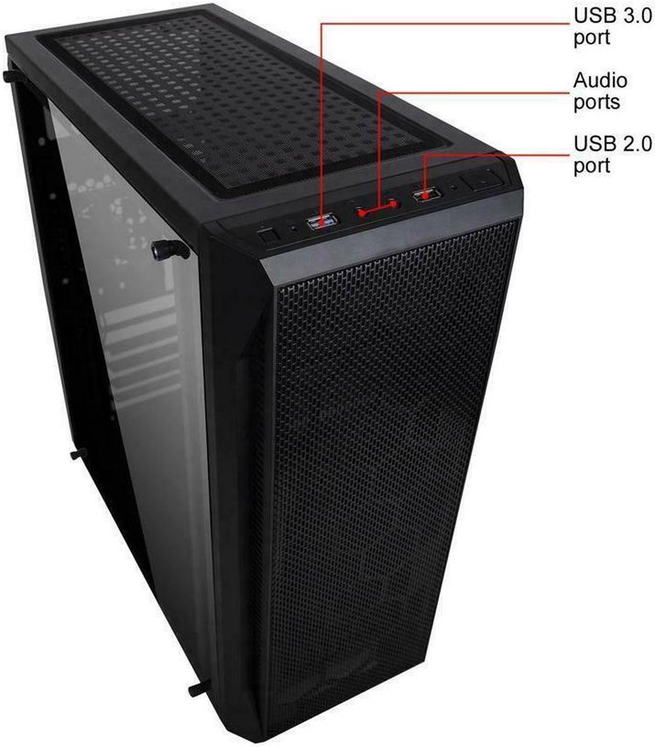 USB 3.0 port  
Audio ports  
USB 2.0 port