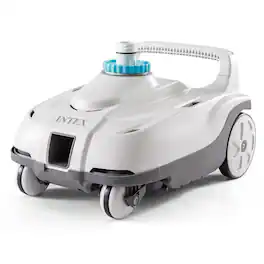 Intex - ZX100 Automatic Pressure Side Swimming Pool Cleaner w/Hose & Converter - white and gray