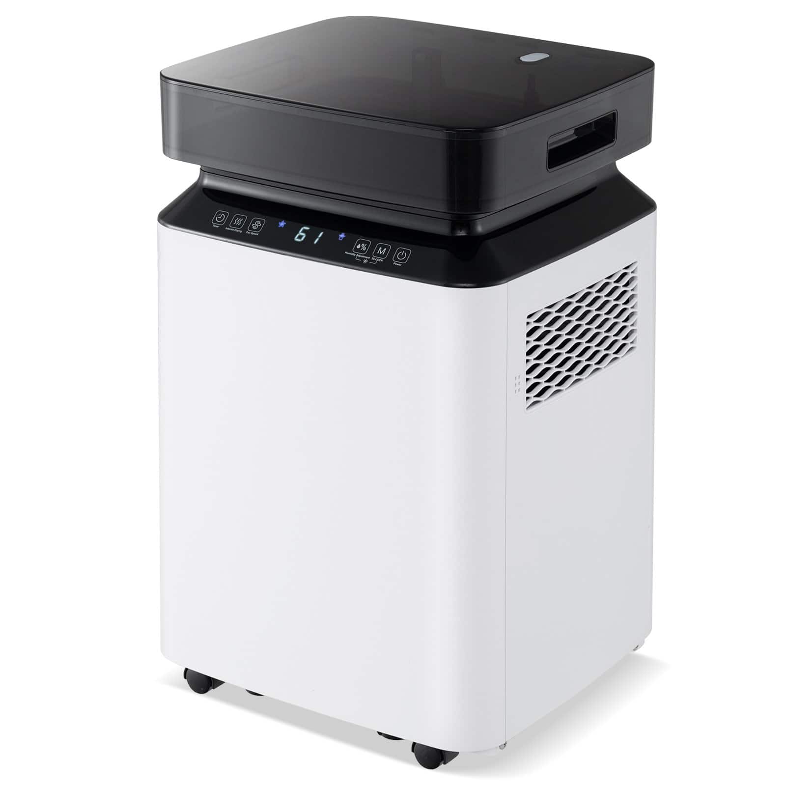 SKONYON - High Capacity Dehumidifier with Continuous Drain Large Coverage Area and Quiet Operation - White