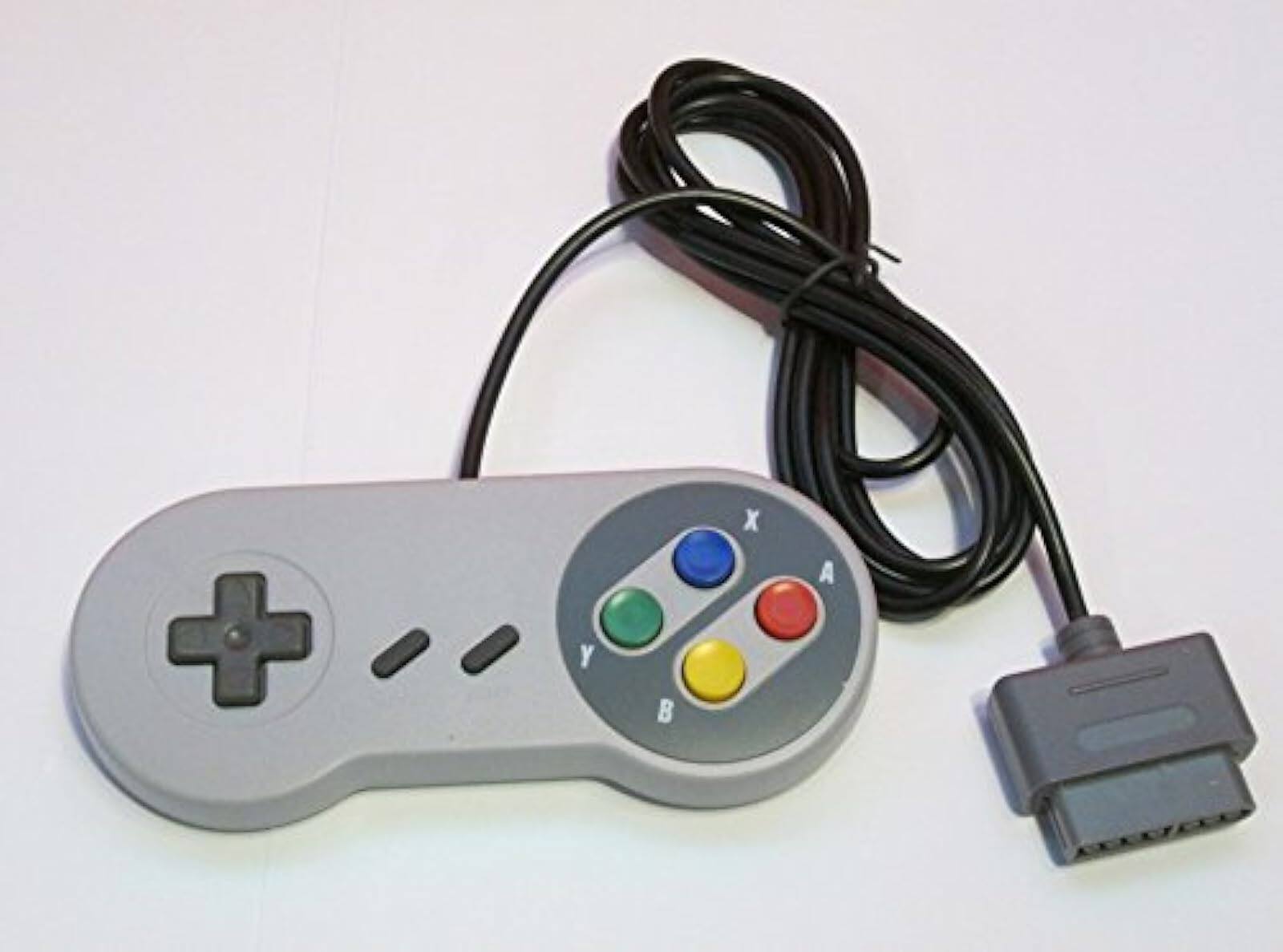 Alt View 2. Mars Devices - Replacement Controller for Super Nintendo SNES - Gray.
