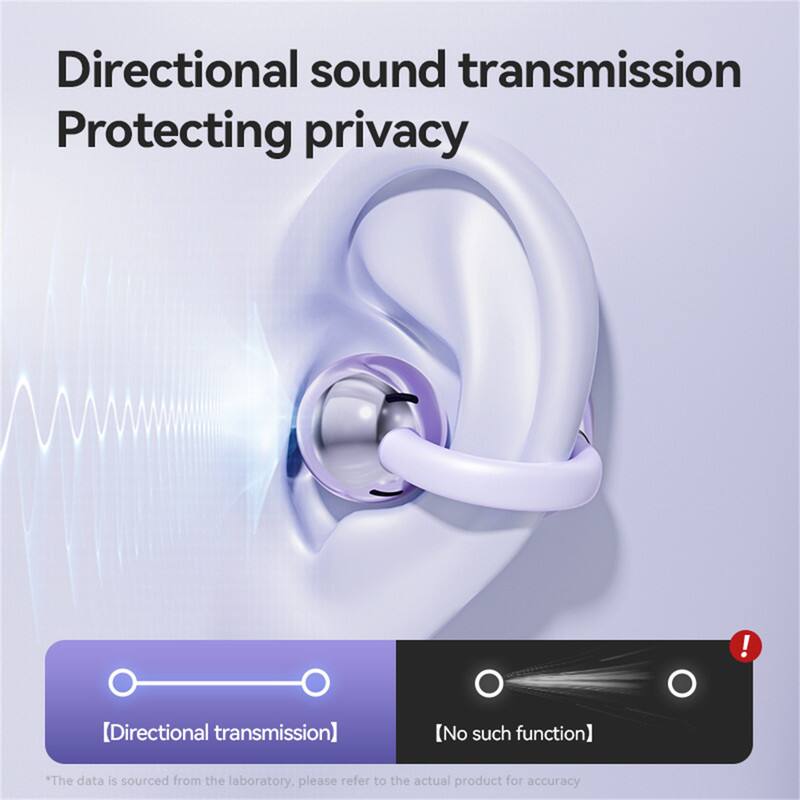 Directional sound transmission  
Protecting privacy  

[Directional transmission]  
[No such function]  

*The data is sourced from the laboratory, please refer to the actual product for accuracy