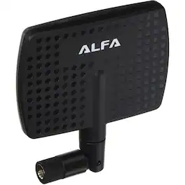 Alfa - Network APA-M04 2.4GHz 7 dBi high gain directional indoor panel antenna with RP-SMA connector - Black