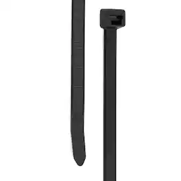 Grizzly Supply - 18" 120lb Light Heavy-Duty Cable Tie 50/bag - Black