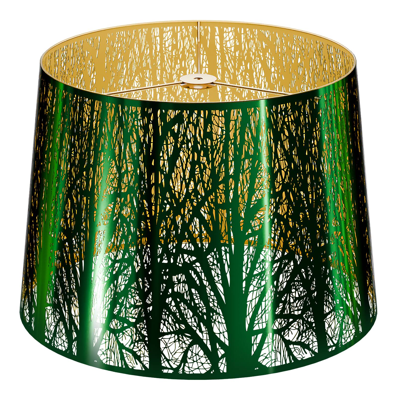 Alucset Large Metal Lampshade Forest Etching Forest Lamp Shade Pattern ...