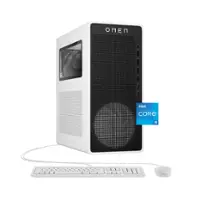 HP OMEN - 16L Gaming Desktop - Intel Core i5-14400F - 16GB DDR5 Memory - NVIDIA GeForce RTX 5060 Ti 8GB GDDR7 - 1TB SSD - Panda Metal - Front_Zoom