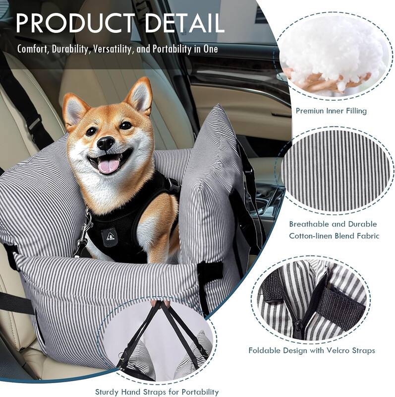 PRODUCT DETAIL Comfort, Durability, Versatility, and Portability in One

Premiun Inner Filling
Breathable and Durable Cotton-linen Blend Fabric
Foldable Design with Velcro Straps
Sturdy Hand Straps for Portability