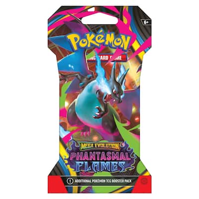 Pokmon ME2 Phantasmal Flames Sleeved Booster Pack | Mega Charizard X - Best Buy Pokmon ME2 Phantasmal Flames Sleeved Booster Pack | Mega Charizard X - Best Buy