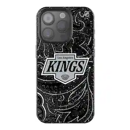 Keyscaper - NHL - Los Angeles Kings Paisley Bling iPhone Case - 15 - Black