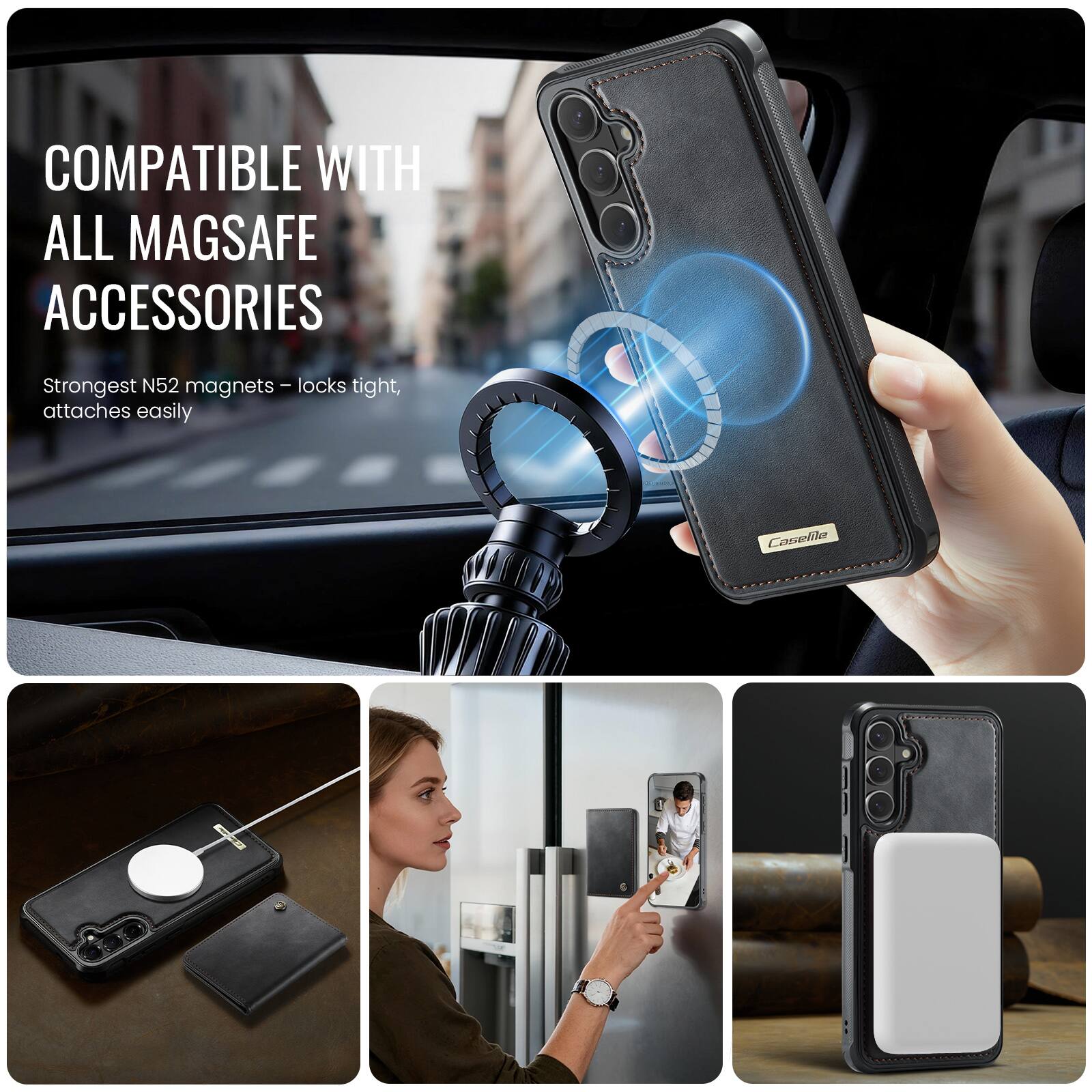 COMPATIBLE WITH ALL MAGSAFE ACCESSORIES

Strongest N52 magnets - locks tight, attaches easily