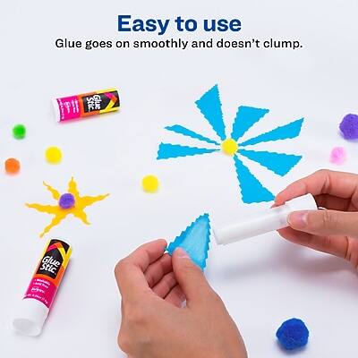 Easy to use  
Glue goes on smoothly and doesn't clump.