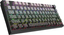 Womier - WK75 75% Wireless Gaming Mechanical Keyboard with Custom Linear Switches - Gray