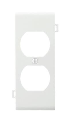Leviton - 1 gang Thermoplastic Nylon Duplex Wall Plate 1 pk - White