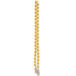 BreeBe - Distressed Bead Garland w/Tassels - Yellow and White