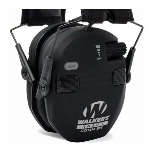 Walker’s Razor Slim Electronic Quad Muff with Bluetooth Black GWP-RSEQM ...