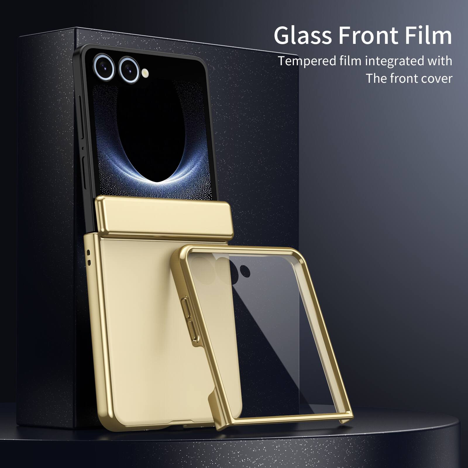Glass Front Film  
Tempered film integrated with The front cover