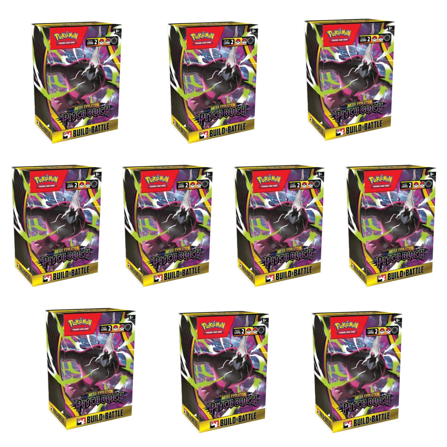 Pokémon - Pokemon ME5 Mega Evolution Pitch Black Build & Battle Boxes (10-Pack) price history on PriceWatchPro