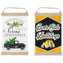 Jardine - Bowie State Bulldogs 12" x 20" Reversible Banner Sign - White