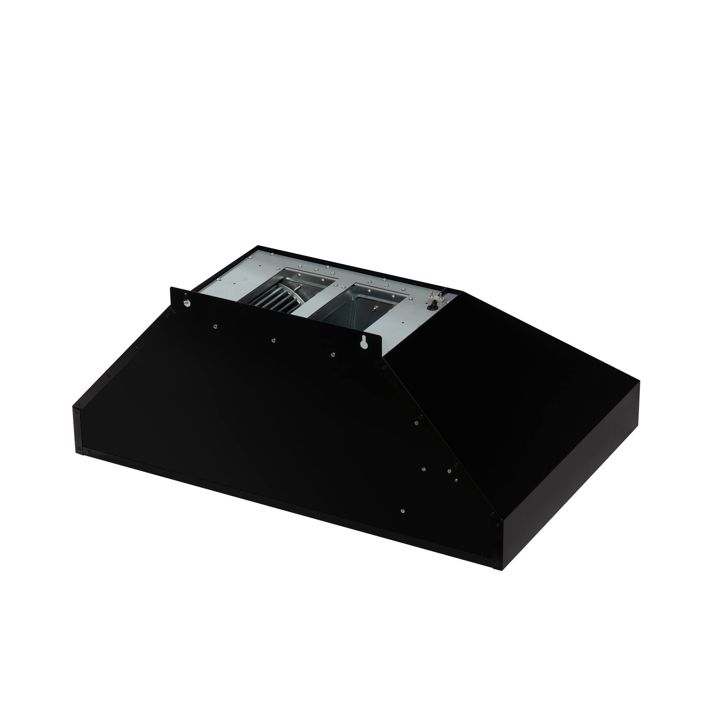 Back. Forno Appliances - Aria 36 in. Convertible Wall-Mounted Range Hood - Black.