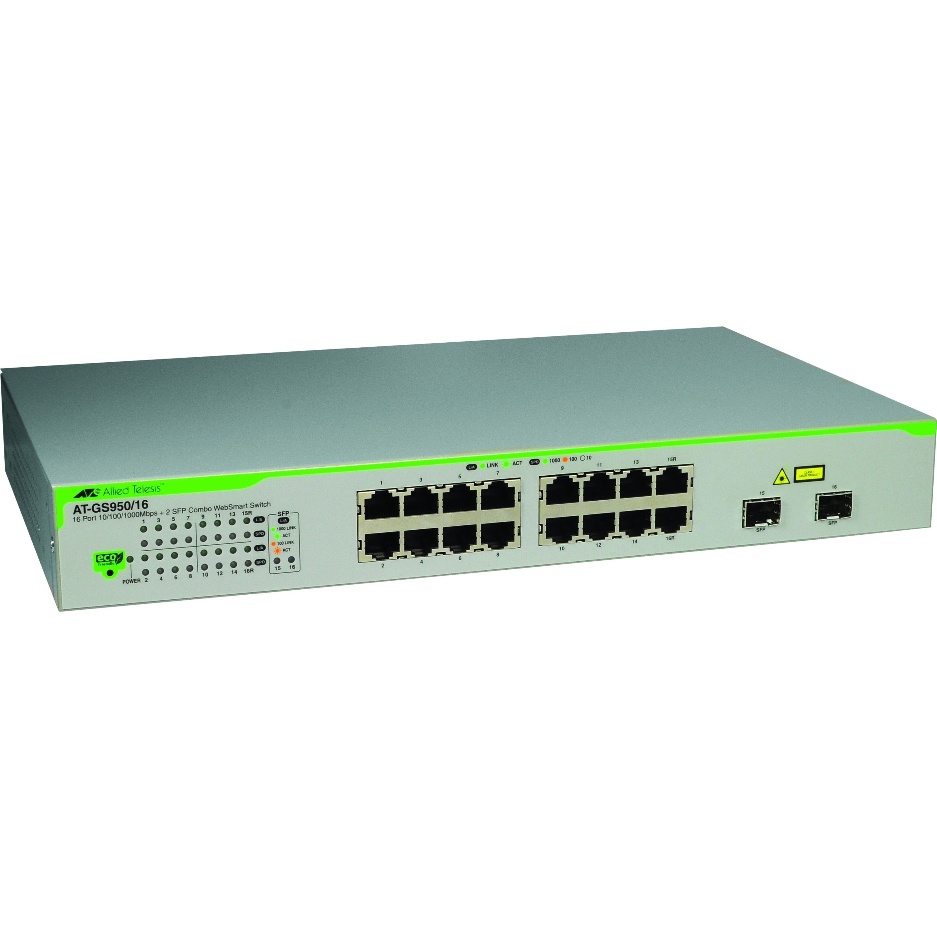 Allied Telesis - AT GS950/16 WebSmart Switch - gray
