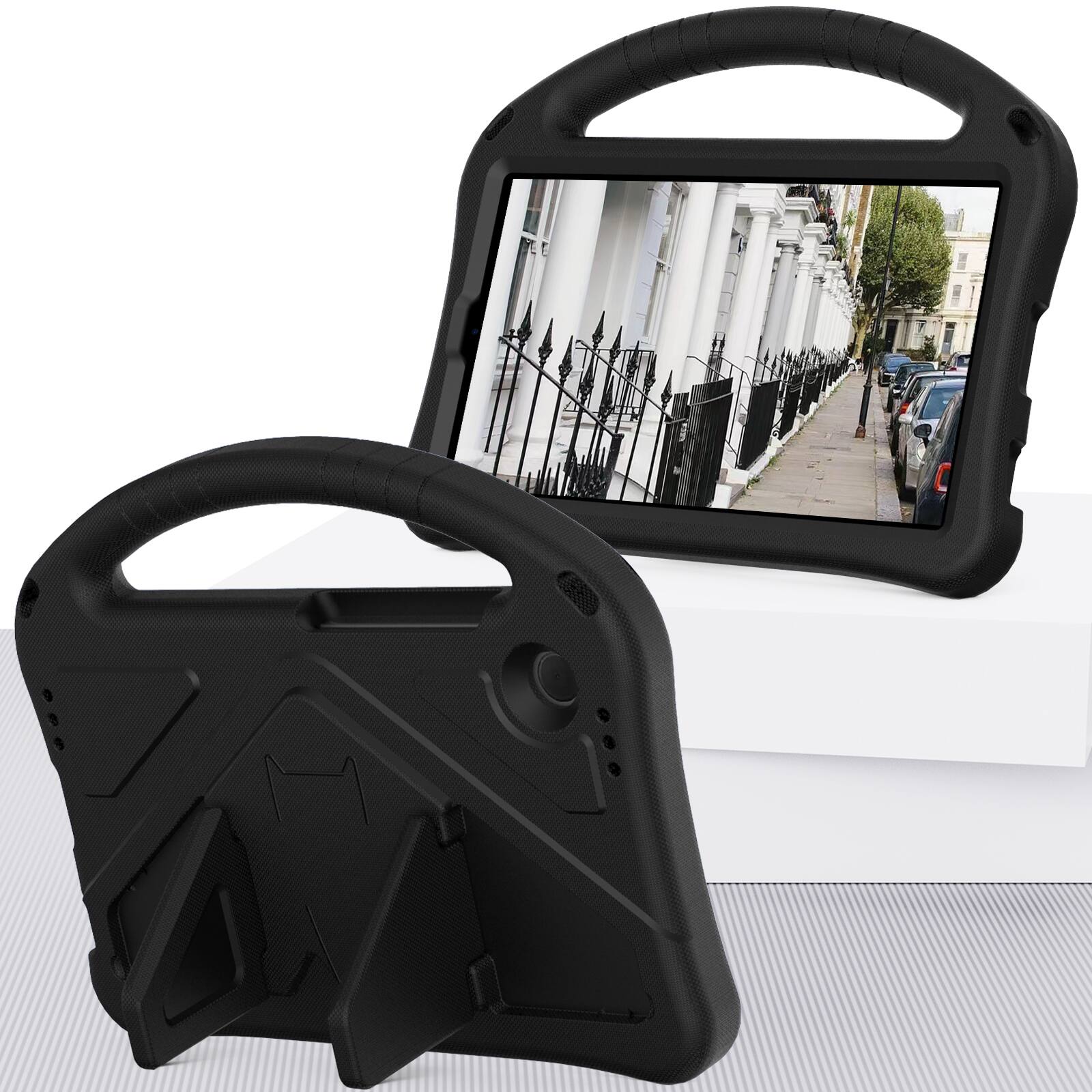 Alt View 3. Dteck - For Samsung Galaxy Tab A8 2022 10.5'' Lightweight EVA Shockproof Handle Stand Kids Case Cover - Black.