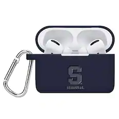 Front. Affinity Bands - Syracuse Orange Debossed Silicone Airpods Pro Case Cover - No Size - Multicolor.