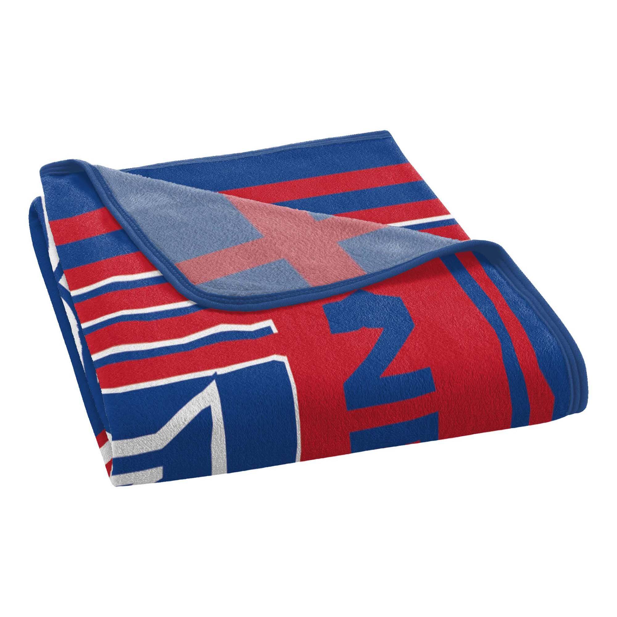 Back. Sweet Home Collection - NHL New York Rangers 46" x 60" Raschel Throw Blanket - Blue.