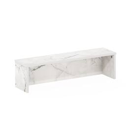 Furinno - Helena 23-Inch Kitchen Counter Stackable Organizer Shelf - Marble White