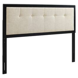 Draper Tufted Fabric and Wood Queen Headboard by Modway - Brown