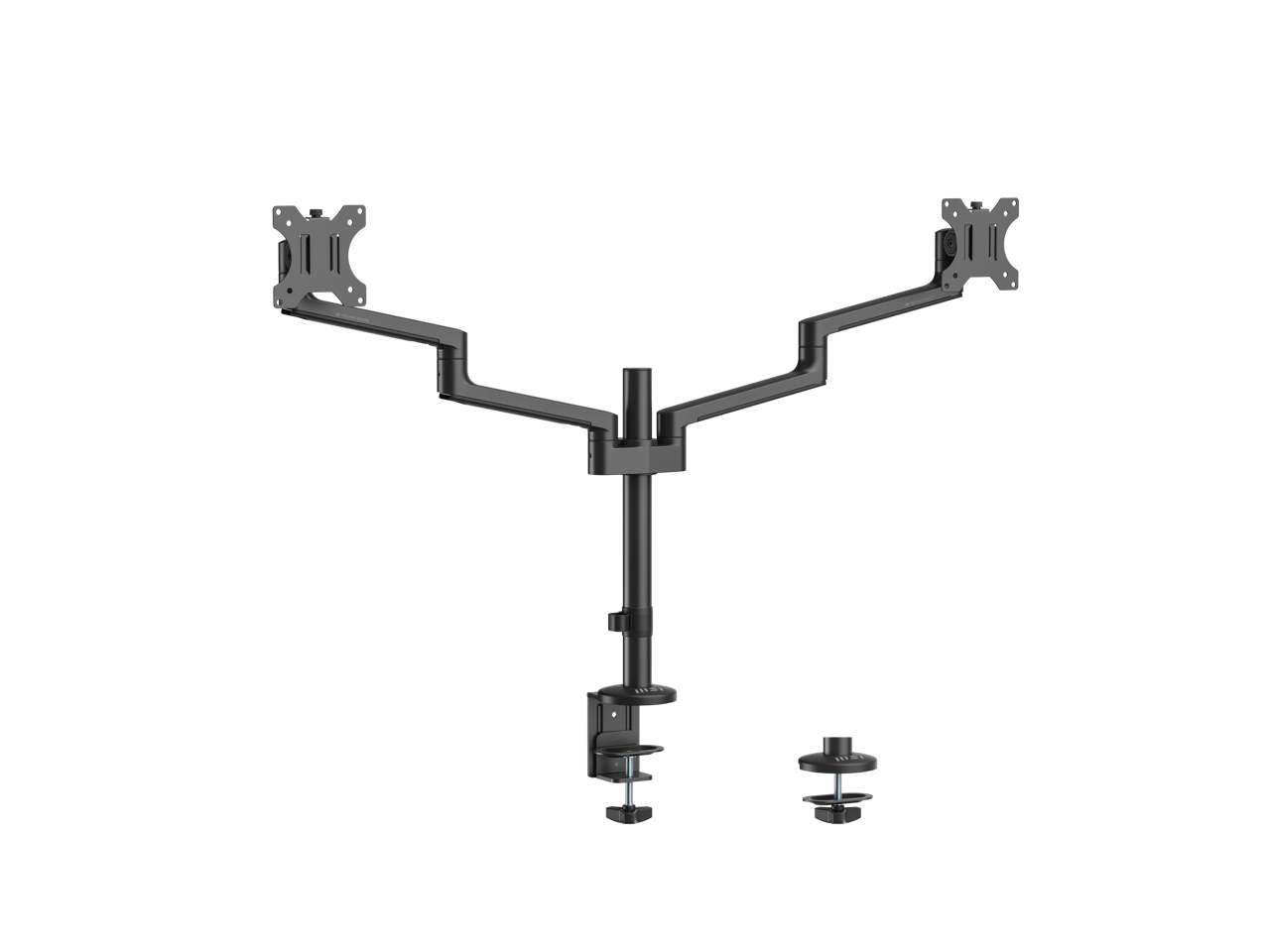 Alt View 8. MSI - MSI PRO MT81D - Aluminum Dual Monitor Stand, 17-32", 17.6 lbs, VESA, Clamp/Grommet, Black - Black.