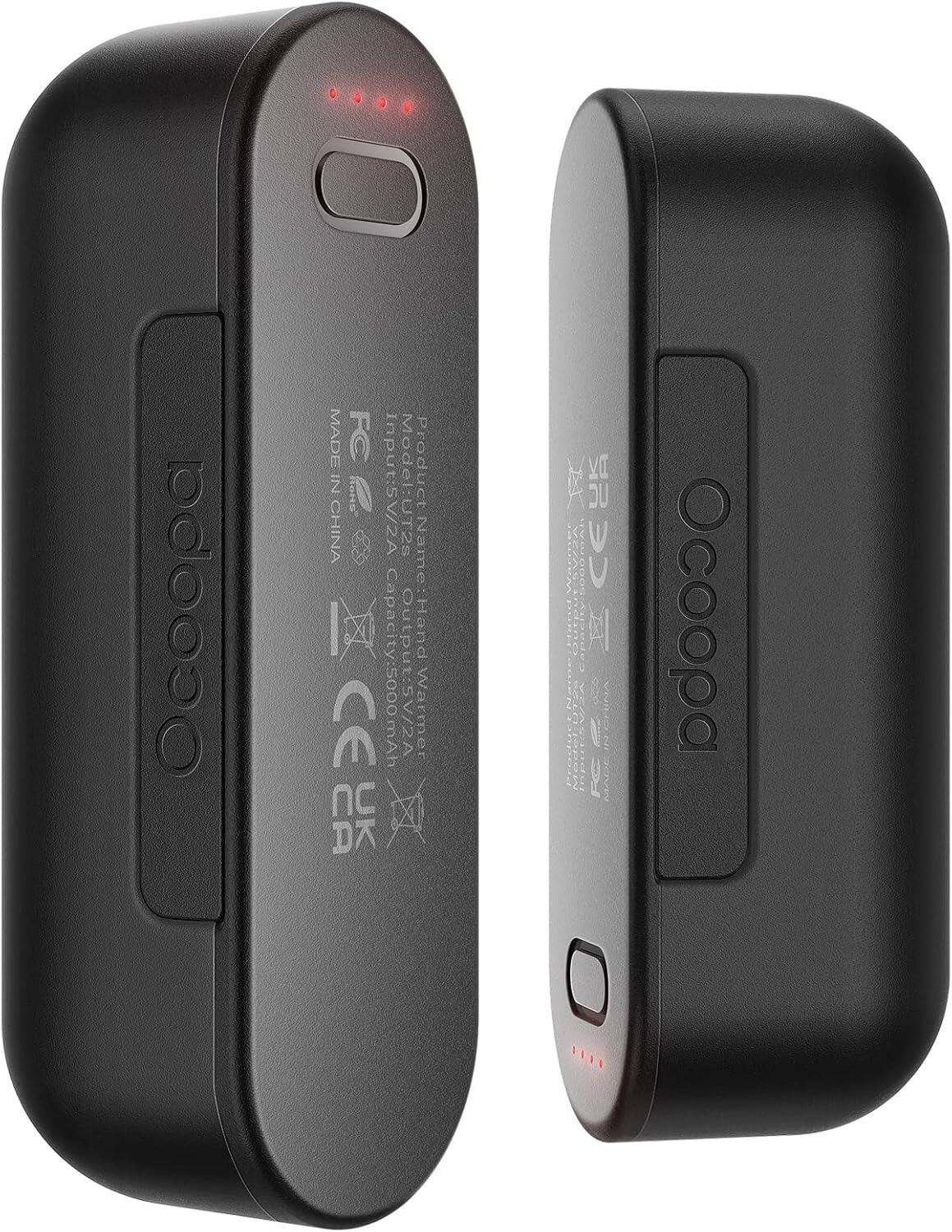 Ocoopa
MADE IN CHINA
Model: SV/ZA
Input: 5V/2A
Output: Hand Warmer
Capacity: 5000 mAh
CE
FC
Ocoopa
