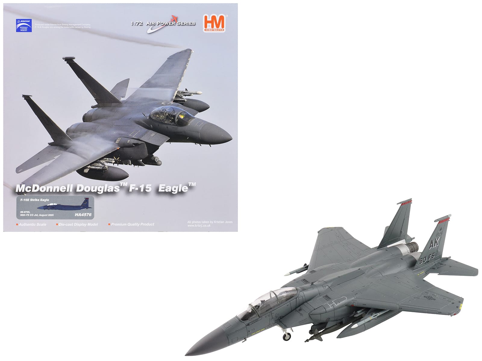 "McDonnell Douglas F-15E Strike Eagle Fighter Aircraft US Air Force ""Air Power Series"" 1/72 Diecast Model by Hobby Master" price history on PriceWatchPro