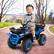 Alt View 1. Costway - Costway 24V Kids Ride on Electric ATV Car Toy with Spring Suspension & LED Lights USB - Navy.