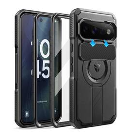 Dexnor - Rugged Case for Google Pixel 11 Pro XL with Camera Cover & Kickstand & Screen Protector, Compatible with MagSafe - Black