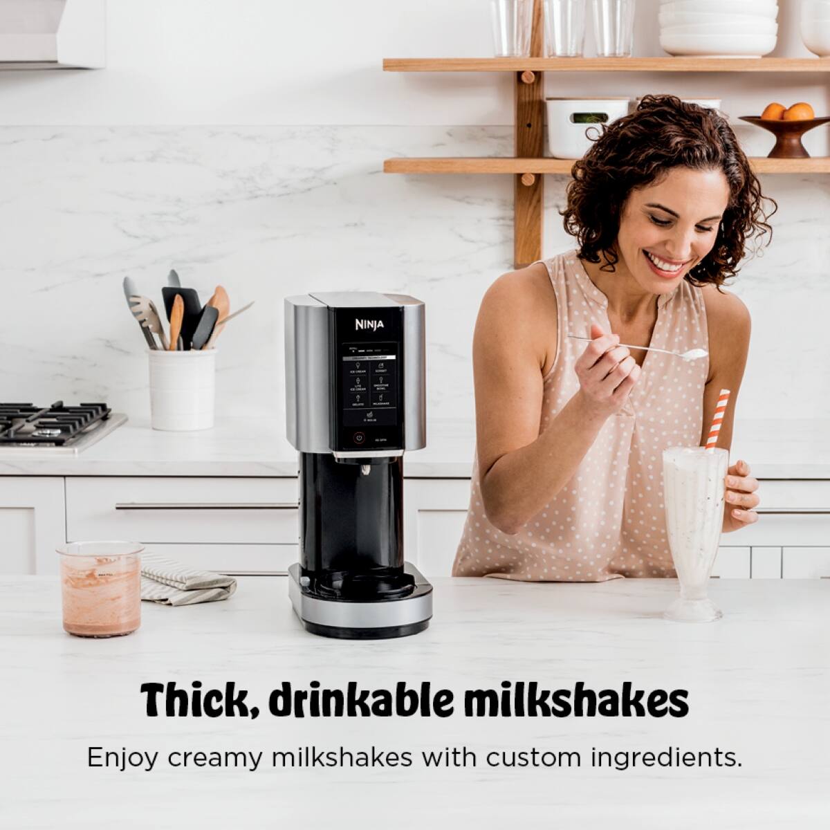 NINJA 4 a 1 1 1 ! : Thick, drinkable milkshakes  
Enjoy creamy milkshakes with custom ingredients.