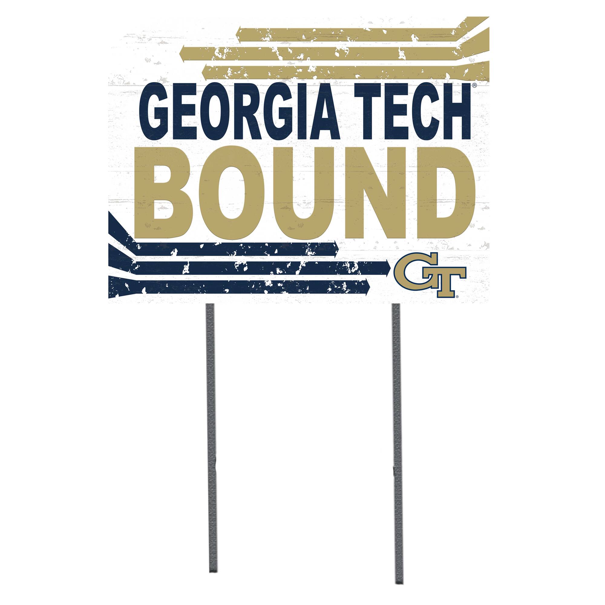 GA Tech Yellow Jackets 18'' x 24'' Bound Yard Sign