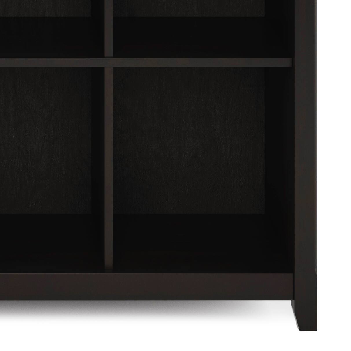 Alt View 6. Simpli Home - Amherst SOLID WOOD 48 inch x 57 inch Transitional 12 Cube Storage Bookcase in Hickory Brown - Hickory Brown.